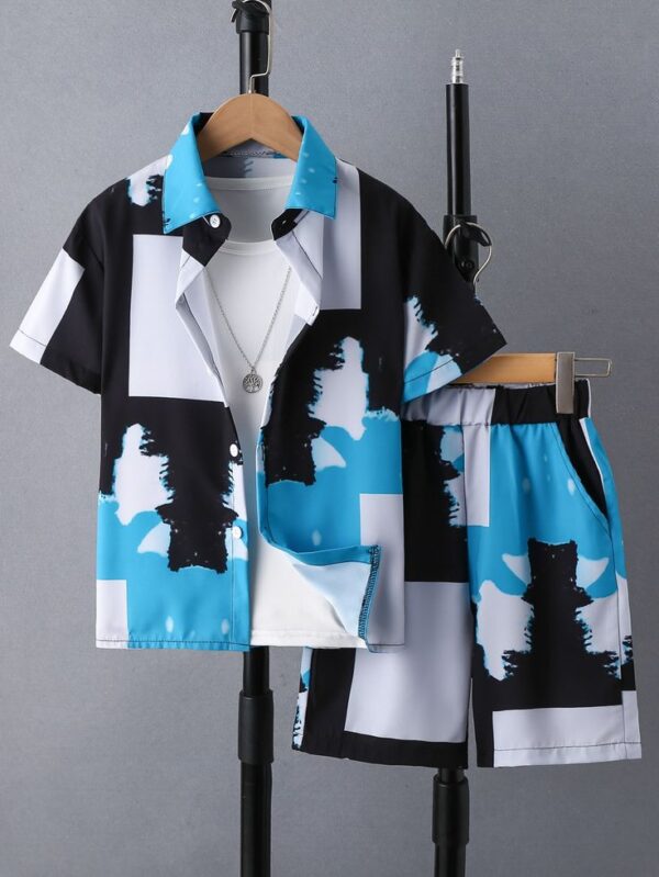 Adolescent Garçon À Blocs De Couleurs Chemise… Vsmcoltd Polo-Style T-Shirt – Navy Blue