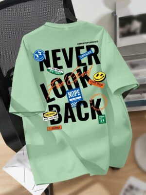 Vsmcoltd Striped Casual T-Shirt – Green & White