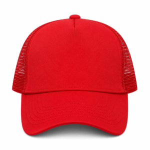 Premium Red Trucker Cap – Adjustable Mesh Baseball Hat