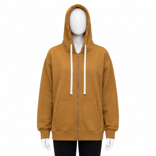 Hoodie Top Brown (#11,500) Unisex Zip-Up Hoodie