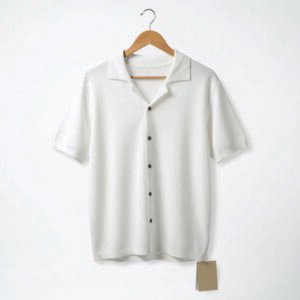 VSM Full-Button Knit Polo Shirt – Premium Casual Short Sleeve Knitwear