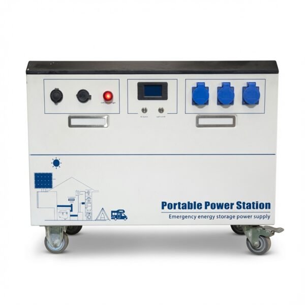 image-35 Portable Solar Energy Storage Power Station with AC Output & Emergency Backup System (10000W)