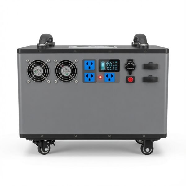 Portable Lithium Power Station – Solar Rechargeable Energy Storage & Backup Power System (3000W)